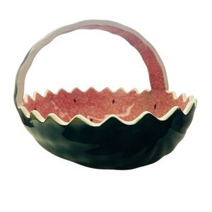 Shafford Original frm Japan Ceramic Watermelon Bowl Basket